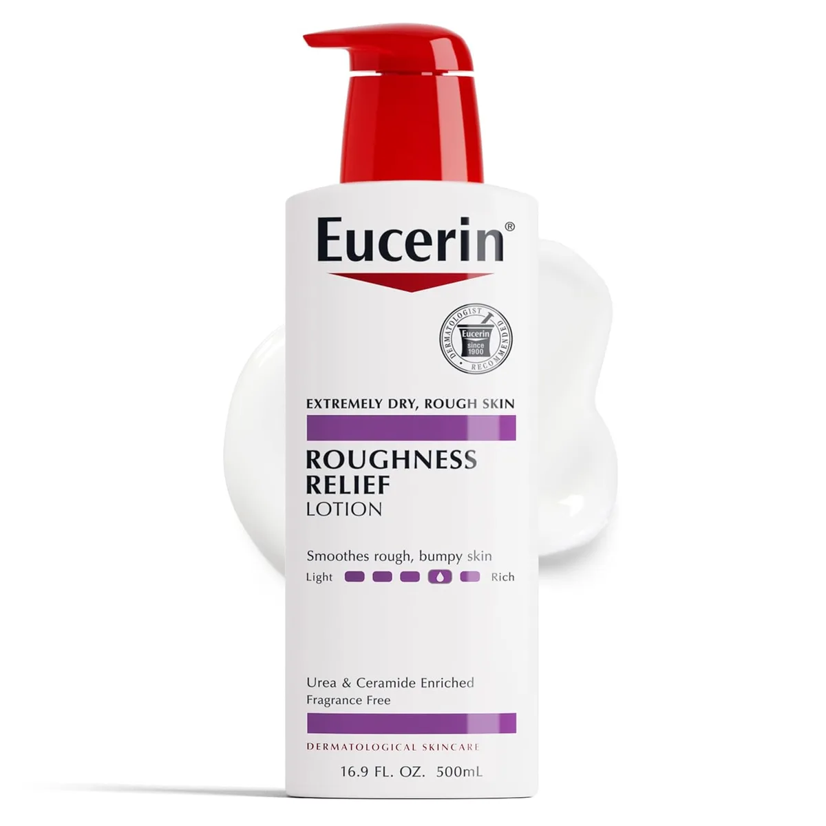 لوشن الجسم Eucerin Roughness Relief لتخفيف الخشونة للبشرة شديدة الجفاف 16.9 أونصة